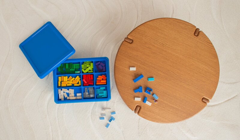 Room Copenhagen Lego Sort & Store box, medium, sininen, decoration image
