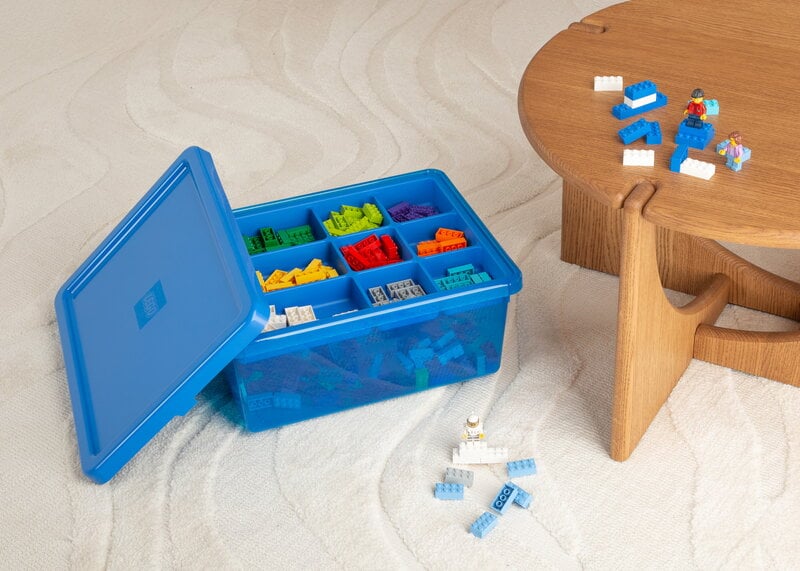 Room Copenhagen Lego Sort & Store box, medium, sininen, decoration image