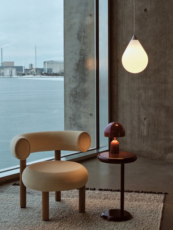 Tom Dixon Spot sivupöytä, burgundi, näkymä 2