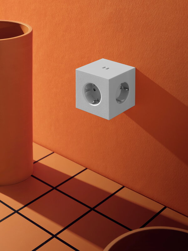 Avolt Square 2 USB-C wall socket extender, Gotland grey, decoration image