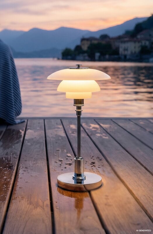 Louis Poulsen PH 1/1 Portable table lamp, chrome plated, view 15