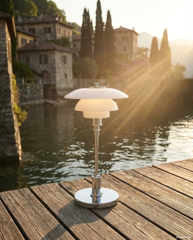 Louis Poulsen PH 1/1 Portable table lamp, chrome plated, view 9