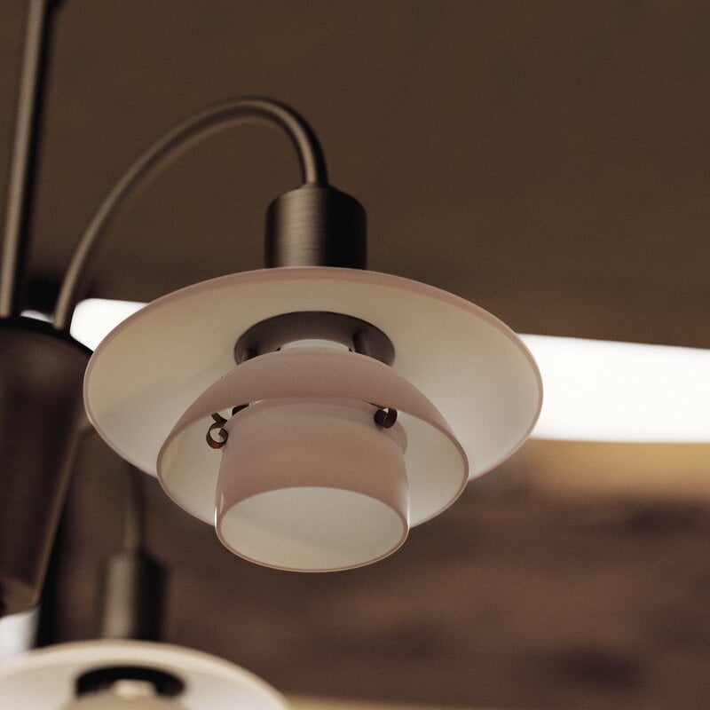Louis Poulsen PH 1/1 Chandelier 3, Centenary Edition, gealtertes Messing - Terrakotta, dekorationsbild