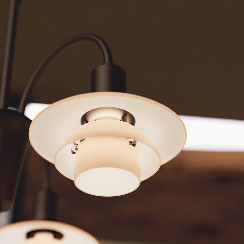 Louis Poulsen PH 1/1 Chandelier 3, Centenary Edition, gealtertes Messing - Terrakotta, dekorationsbild
