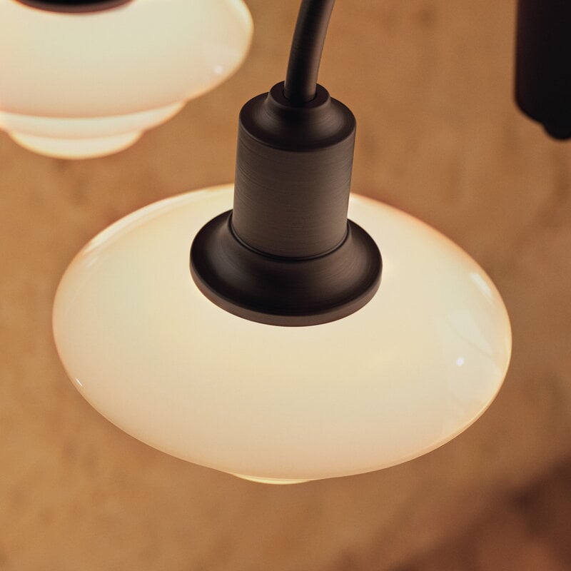 Louis Poulsen PH 1/1 Chandelier 6, Centenary Edition, aged brass - dusty terracotta, decoration image