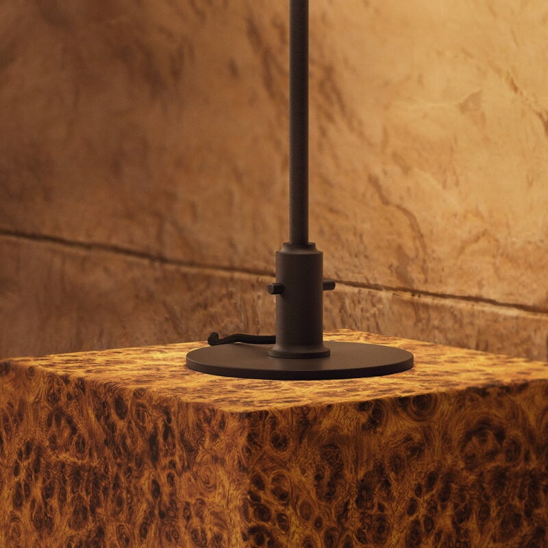 Louis Poulsen PH 3/2 table lamp, Centenary Edition, aged brass - amber - opal white, decoration image
