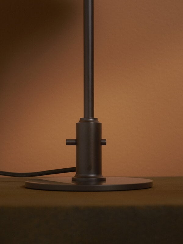 Louis Poulsen PH 3/2 table lamp, Centenary Edition, aged brass - amber - opal white, decoration image