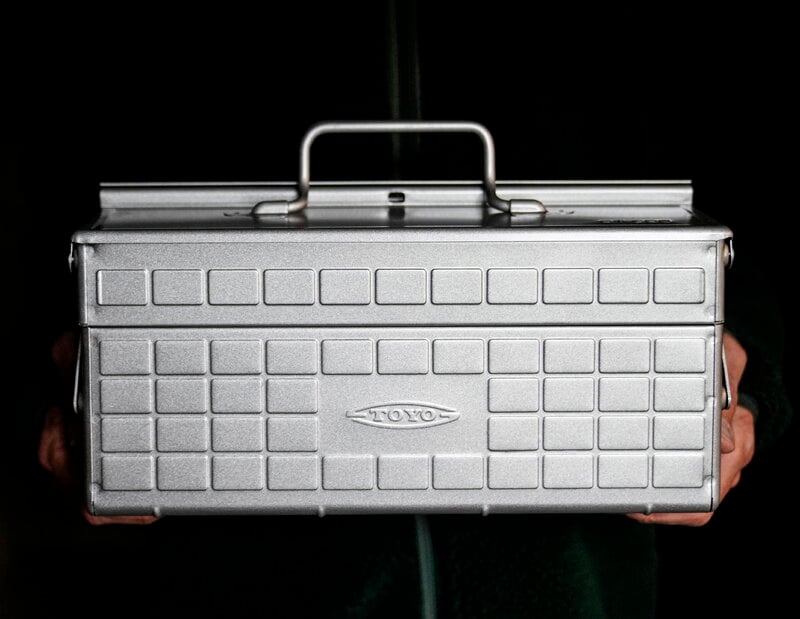 Toyo Steel ST-350 Cantilever toolbox, silver, decoration image