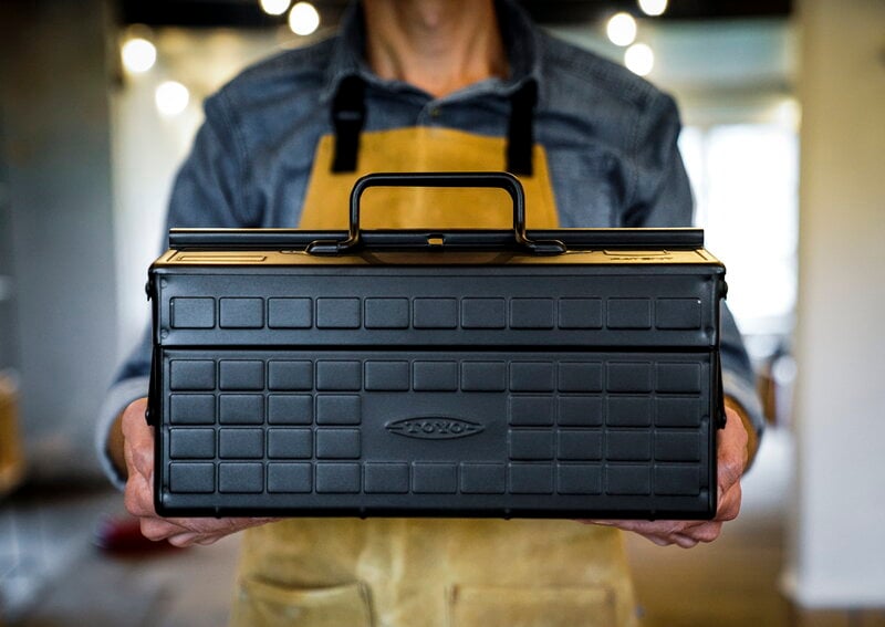 Toyo Steel ST-350 Cantilever toolbox, black, decoration image