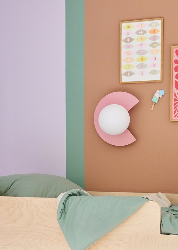 Swedish Ninja Applique murale Candy Little Circle 270 S, câblée, rose bonbon, image décorative