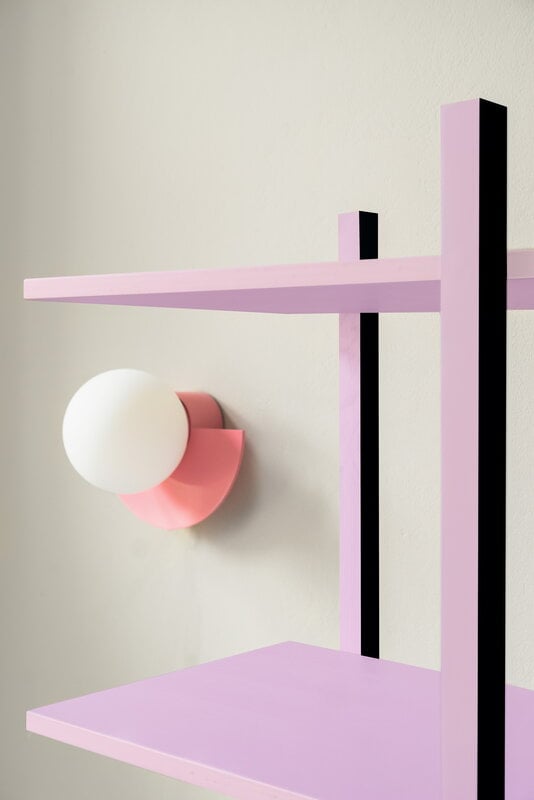 Swedish Ninja Candy Little Circle 180 S wall lamp, hardwired, bubblegum pink, decoration image