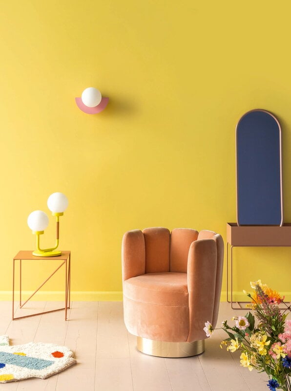 Swedish Ninja Candy Little Circle 180 S wall lamp, hardwired, bubblegum pink, decoration image
