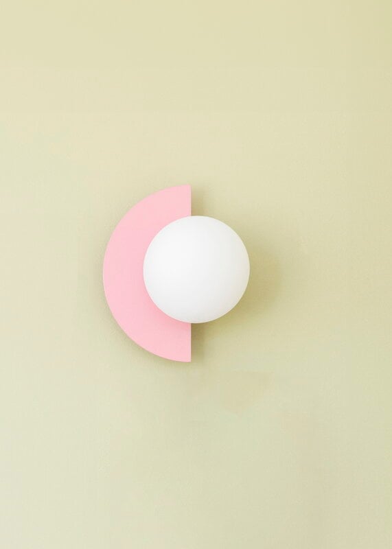 Swedish Ninja Candy Little Circle 180 S wall lamp, hardwired, bubblegum pink, decoration image