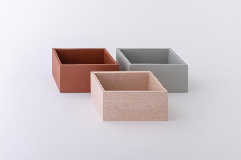 Sekisaka Box Tall säilytyslaatikko, concrete, näkymä 3