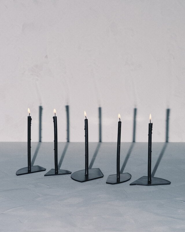 Serax Portacandela Candelabra, acciaio blu, immagine decorativa