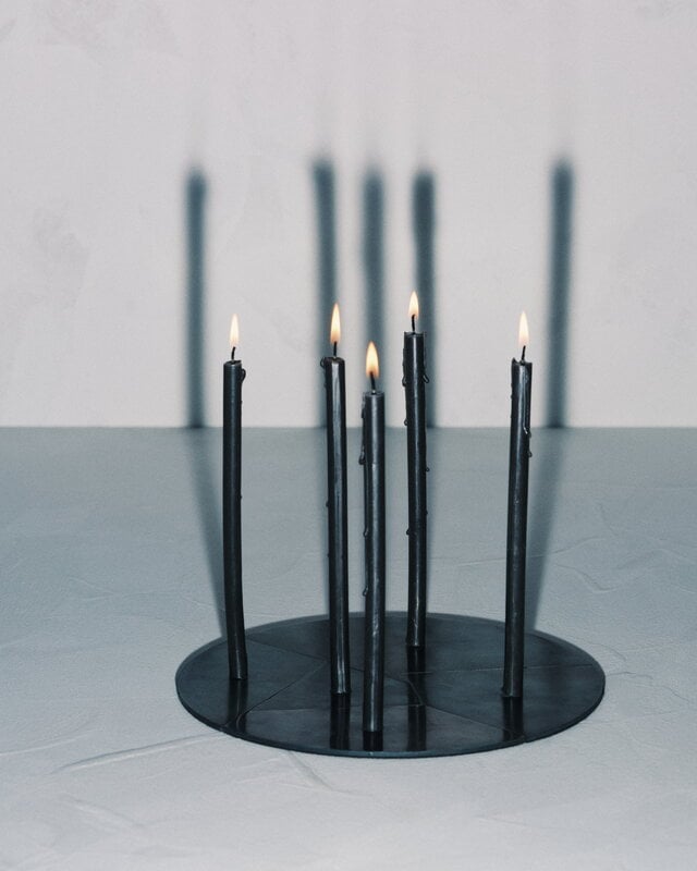 Serax Portacandela Candelabra, acciaio blu, immagine decorativa