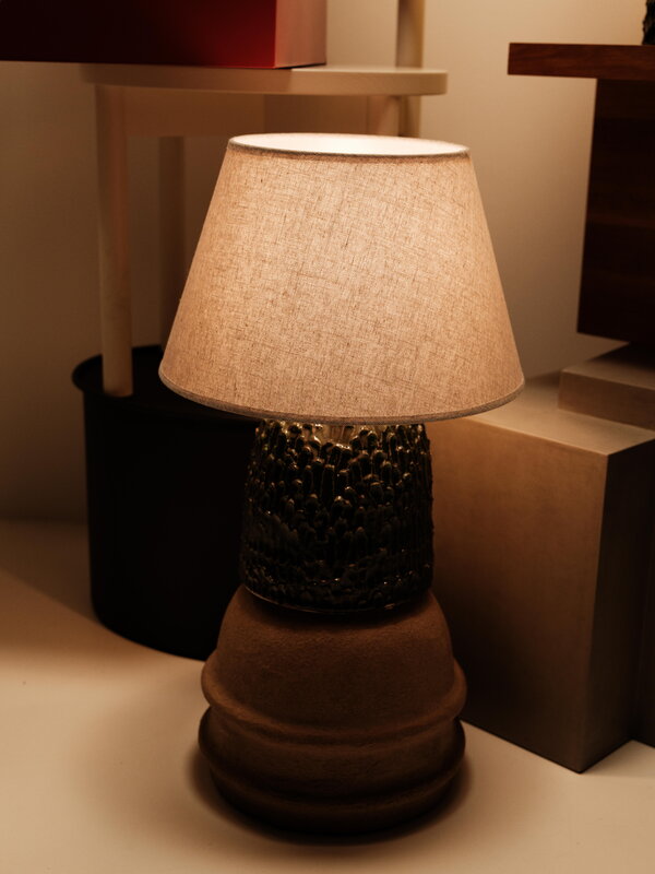 Serax Tronco table lamp, M, green, decoration image