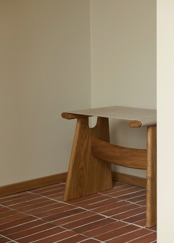 Fredericia Seto stool, black light oiled oak - natural canvas, view 8