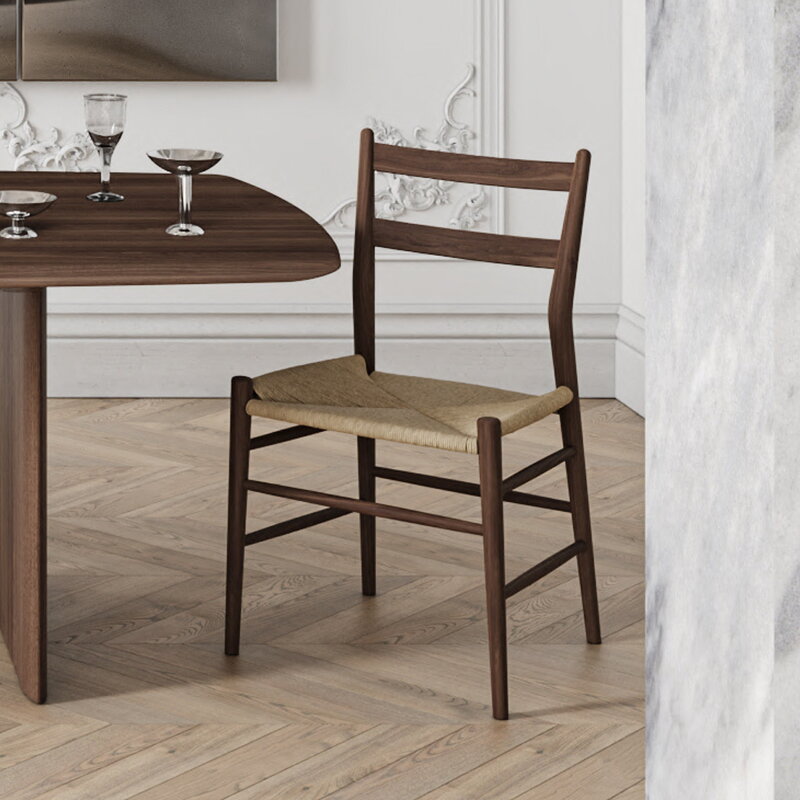 Sibast No 59 chair, walnut - natural paper cord, decoration image