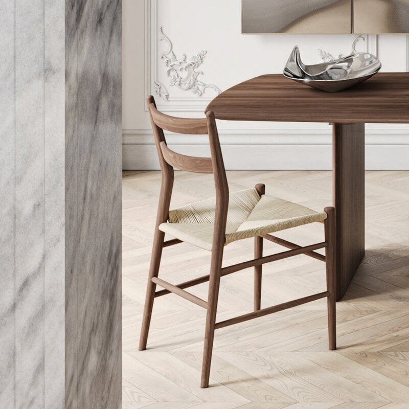Sibast No 7 dining table, rectangular, 200 x 95 x 74 cm, walnut, decoration image