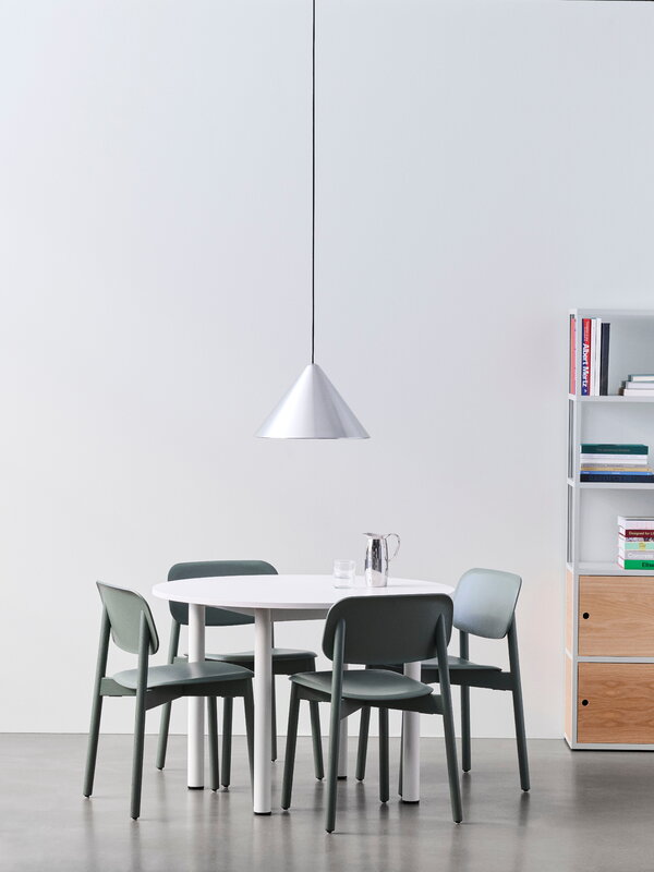 HAY Compass pendant, 260, brushed aluminium, decoration image