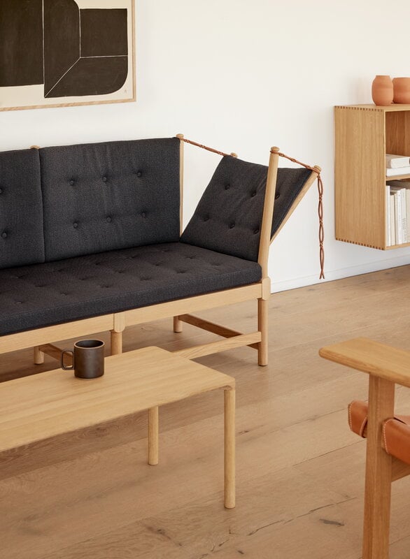 Fredericia Piloti Wood sohvapöytä, 120 x 39 x 35 cm, vaalea öljytty tammi, näkymä 5
