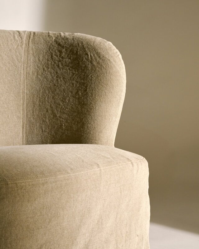 GUBI Stay Slipcover sofa, 190 x 70 cm, linen 0024, view 2