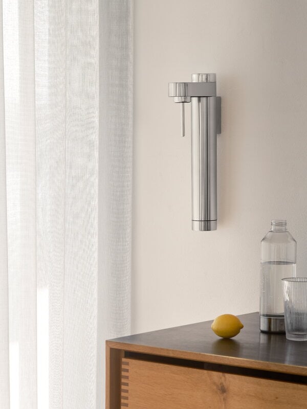 Stelton Brus carbonator, wall mount, steel, decoration image