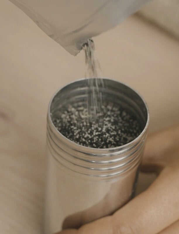 Stelton Brus water filter jug, 1,6 L, steel, decoration image