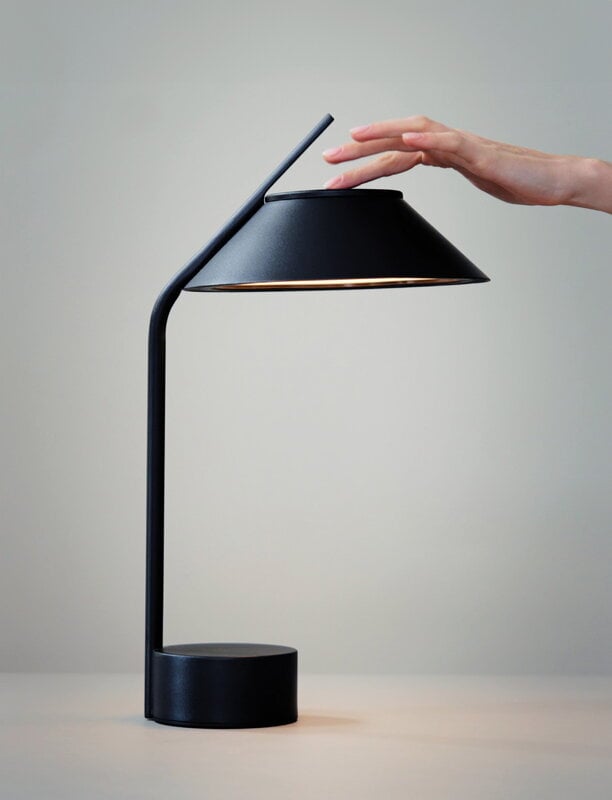 Stelton Vinkel LED portable lamp, black, view 4