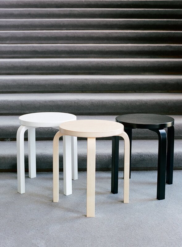 Artek Aalto stool E60, birch | Finnish Design Shop