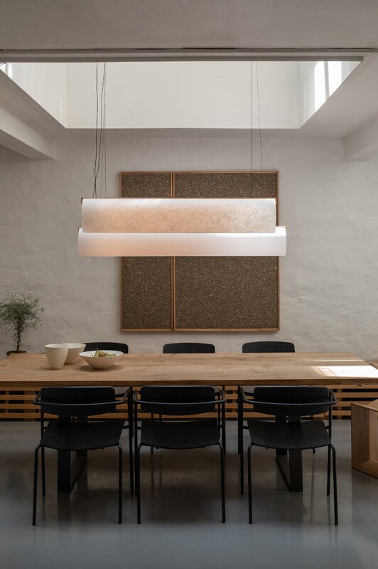 Motarasu Enso Raw 120 Pendelleuchte, beige - natur Eiche, dekorationsbild