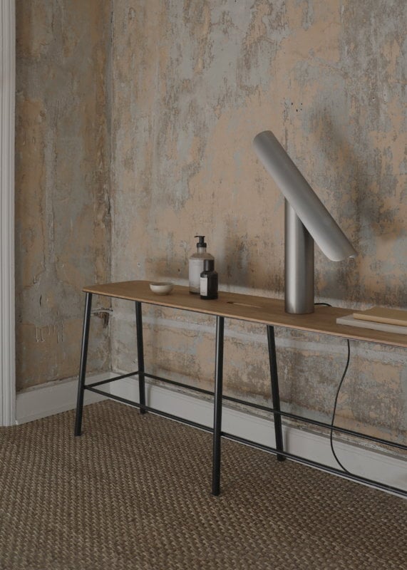 Indskrive sprogfærdighed vask Frama T-Lamp table lamp, brushed steel | Finnish Design Shop