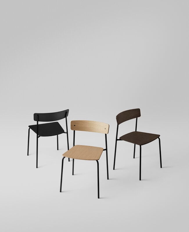 TAKT T01 Cross chair, tube, black oak, view 10