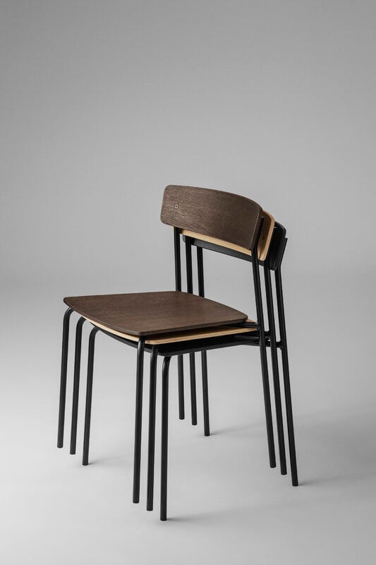 TAKT T01 Cross chair, tube, black oak, view 7
