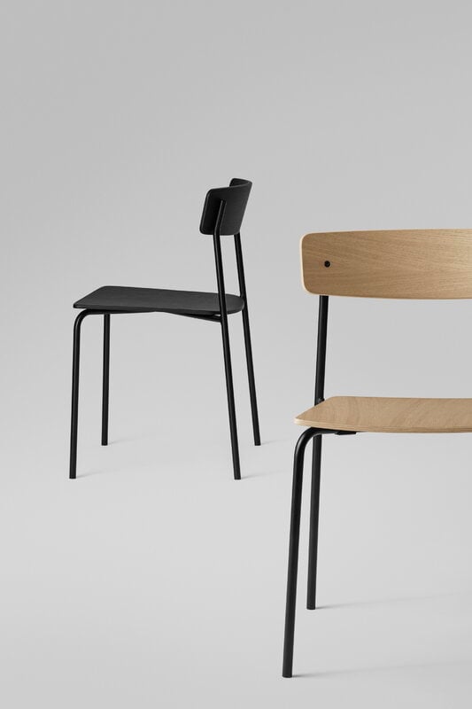 TAKT T01 Cross chair, tube, black oak, view 8