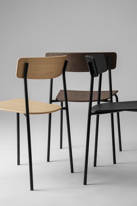 TAKT T01 Cross chair, tube, black oak, view 2