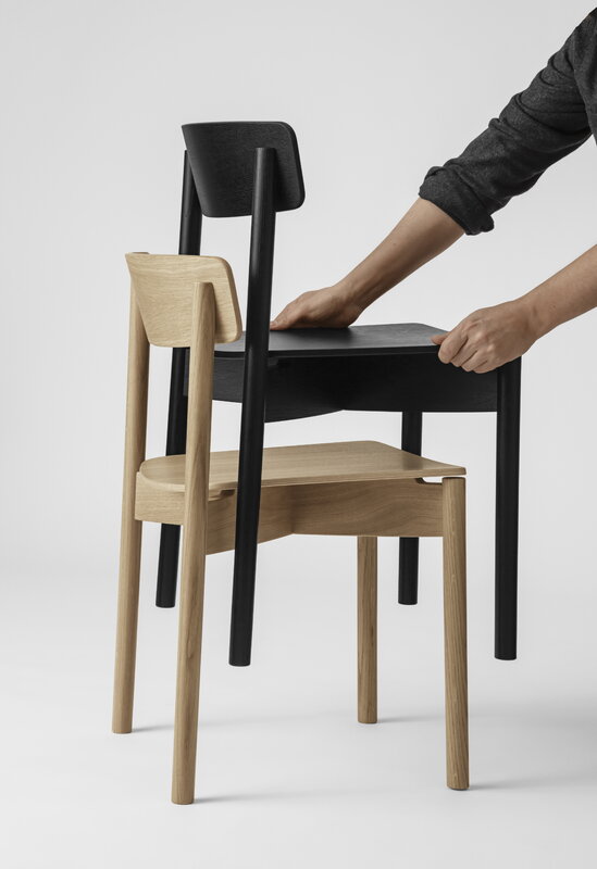 TAKT T01 silla Cross, roble negro, imagen de decoración