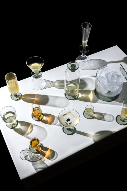 Tom Dixon Puck flute glass, 2 pcs, decoration image