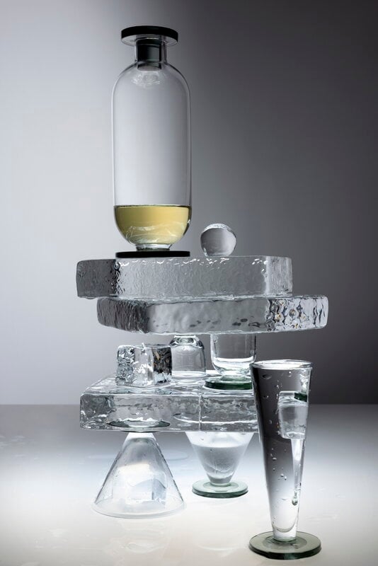 Tom Dixon Puck shottilasi, 4 kpl, sisustuskuva