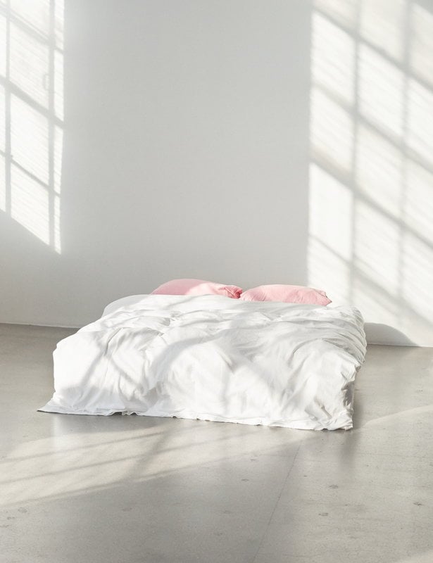 Tekla Single Duvet Cover 150 X 210 Cm, Grey Pink And White Single Bedding
