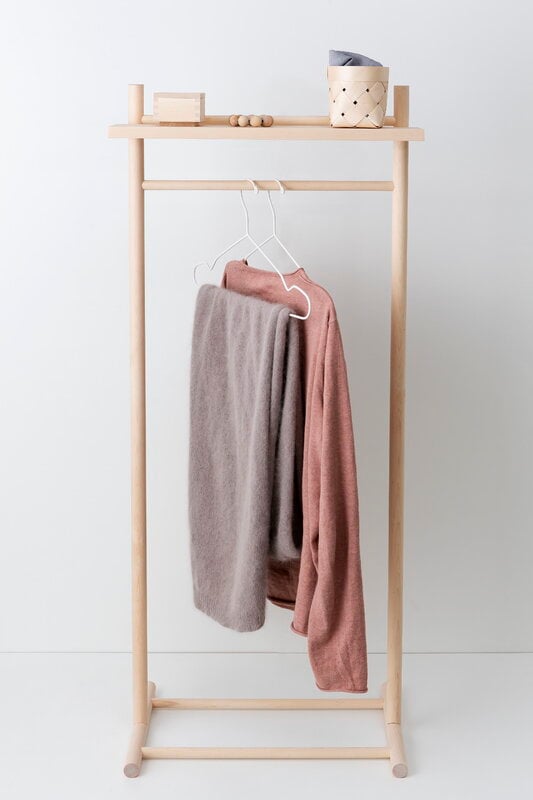 Verso Design Tikas clothes rack, S, birch | Finnish Design Shop