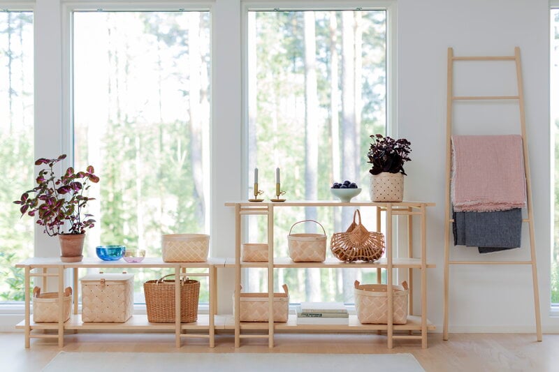 Verso Design Tikas shelf, low, 120 cm, birch, view 4