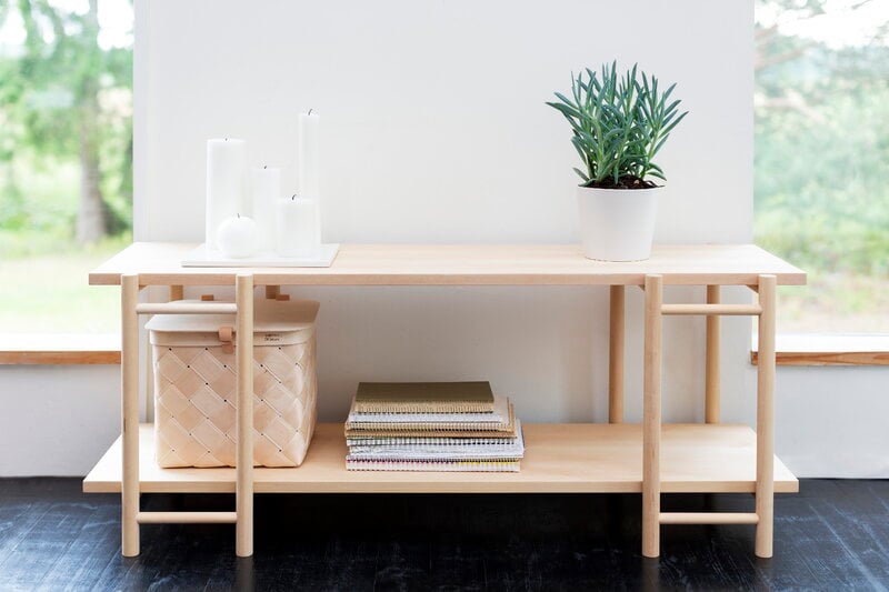 Verso Design Tikas shelf, low, 120 cm, birch, view 2