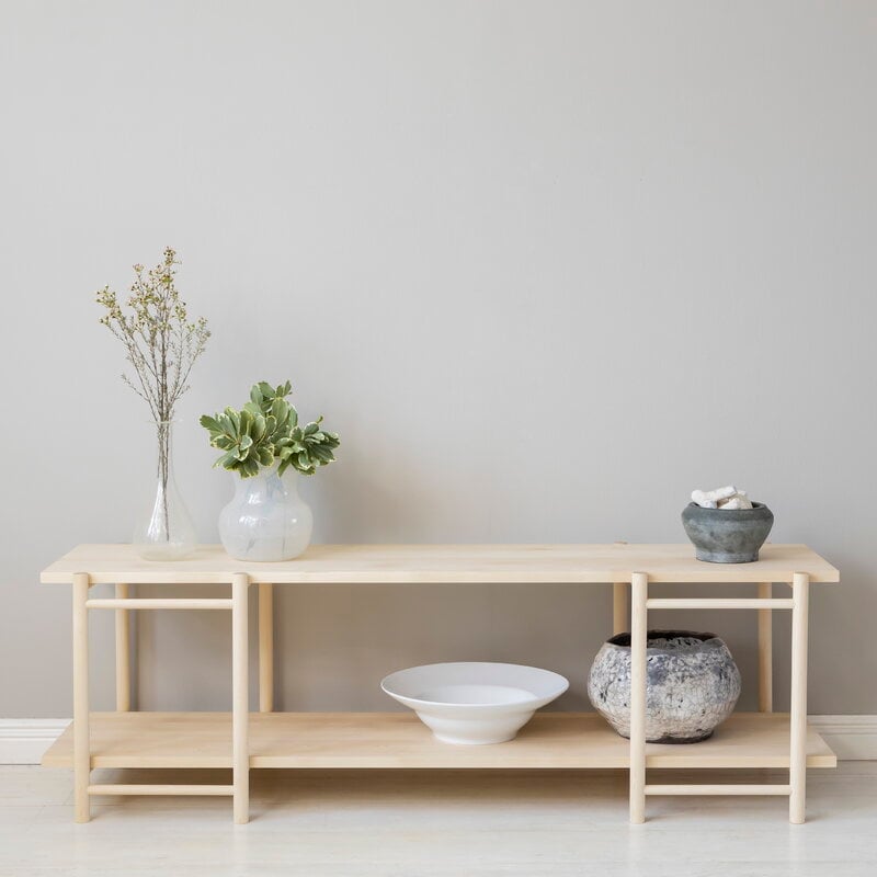 Verso Design Tikas shelf, low, 150 cm, birch, view 2