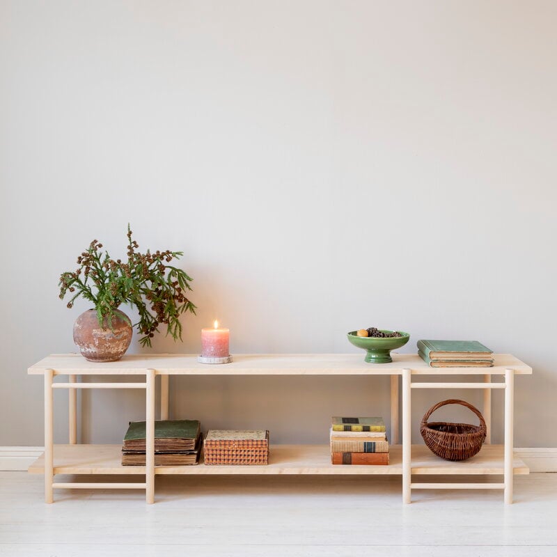 Verso Design Tikas shelf, low, 175 cm, birch, view 2