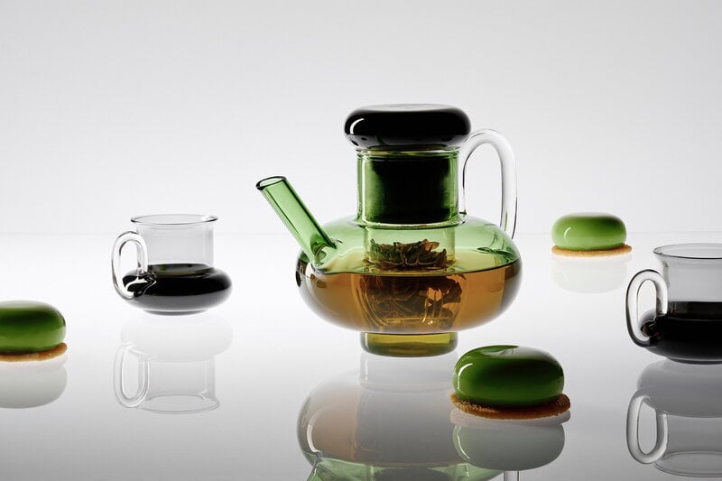 Tom Dixon Bump teekuppi, 2 kpl,  musta, sisustuskuva