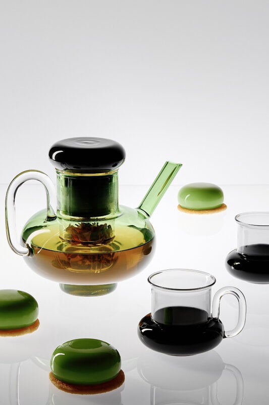 Tom Dixon Bump teapot, green, decoration image
