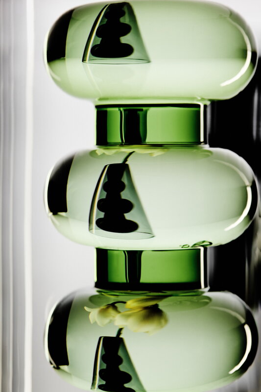 Tom Dixon Bump vase, tall, green, decoration image