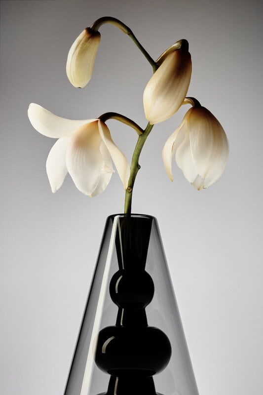 Tom Dixon Bump vase, cone, black, decoration image